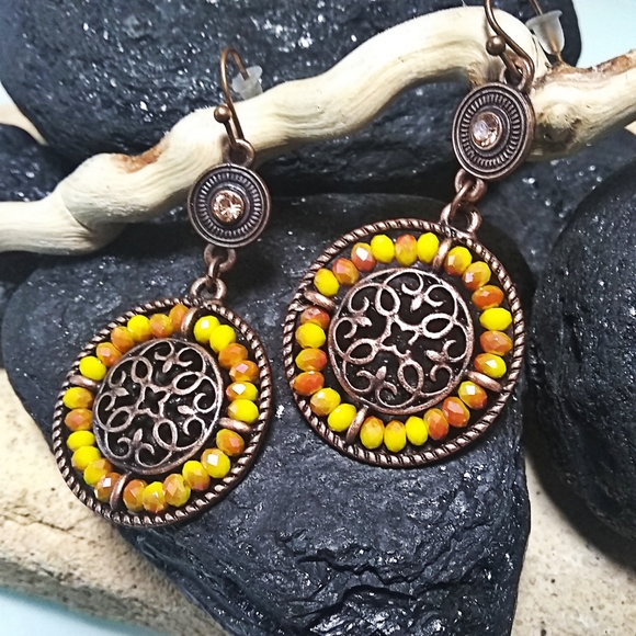 Jewelry - 🐞2/$20 Sun Goddess Earrings Boho Style